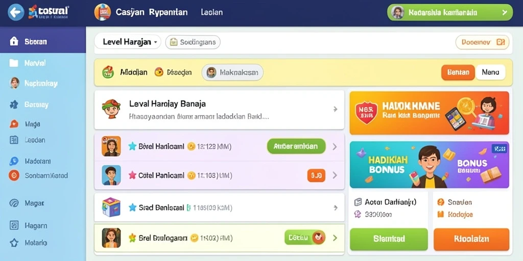 Fitur multiplayer yang menghubungkan pemain secara global.