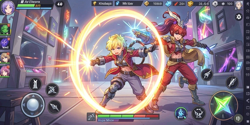 Screenshot menunjukkan fitur multiplayer dengan pemain lain.