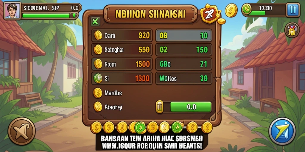 Tangkapan layar personalisasi karakter hoki.