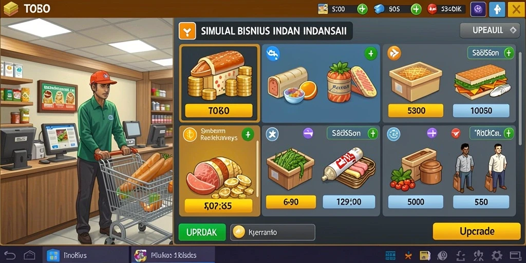 Tantangan seru di setiap level permainan.